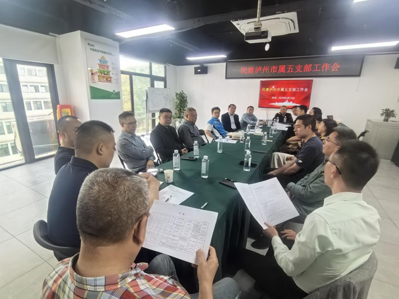 民建泸州市属五支部召开支部工作会议